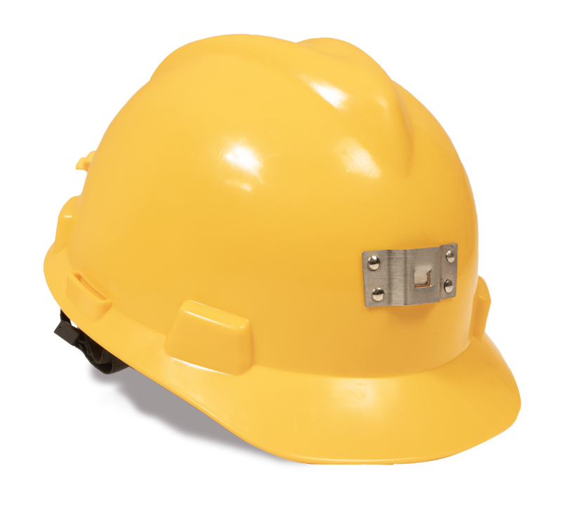 Casco Luminer Capitán dieléctrico con porta-lámpara y ajuste tipo ratchet