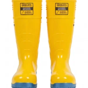 Botas de seguridad en PVC impermeables con puntera de acero y suela antideslizante