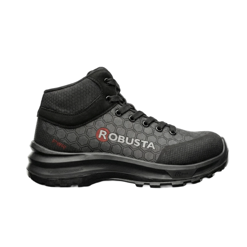Tenis de seguridad industrial Power One corte alto Robusta con puntera composite dieléctrica y suela antideslizante