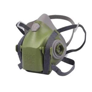 Respirador de media cara 8500 fabricado en silicona con conexión tipo bayoneta, compatible con filtros multimarca para protección respiratoria industrial.