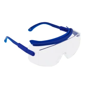 Gafa de Seguridad Top Gun Óptico Claro con lente transparente, protección lateral, tratamiento antiempañante y protección UV para uso industrial.